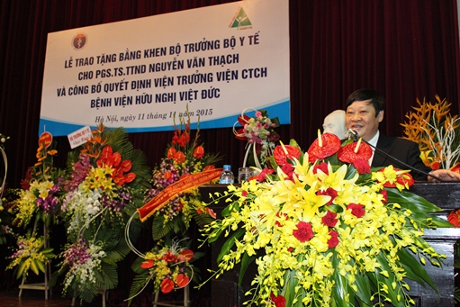 Lễ công bố quyết định bổ nhiệm Viện trưởng Viện Chấn thương chỉnh hình- bệnh viện Hữu nghị Việt Đức