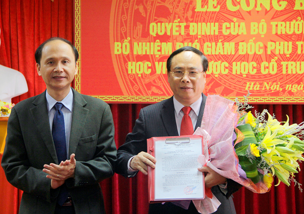 Bổ nhiệm Phó Giám đốc phụ trách Học viện Y học Cổ truyền Việt Nam