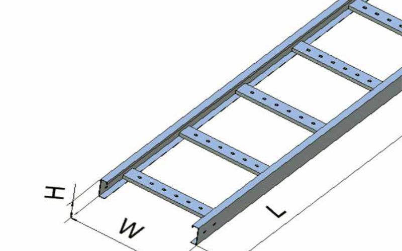 Cấu tạo chung của các loại thang máng cáp điện