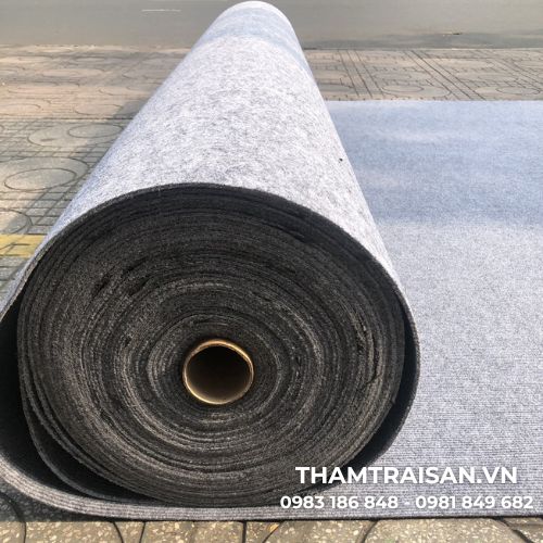 Thảm nỉ sự kiện cuộn màu xám